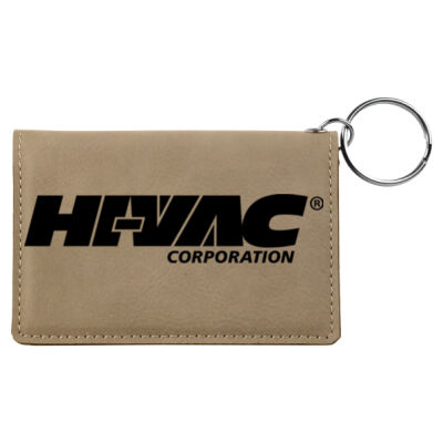 Hi-Vac - Laserable Leatherette Keychain/ID Holder Thumbnail